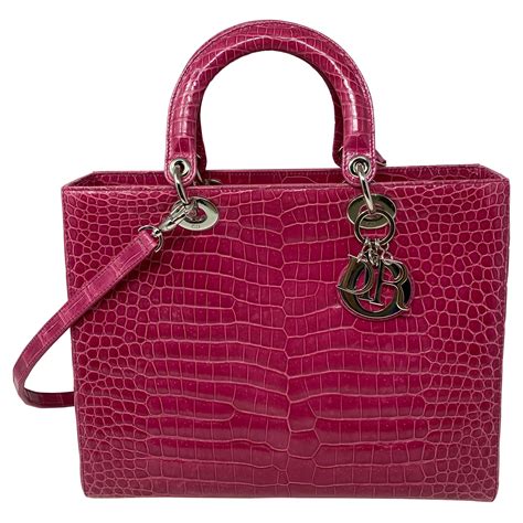 dior crocodile bag|lady dior crocodile bag.